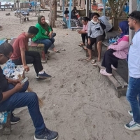 Jurnalis Papua Gelar Halal Bihalal di Pantai Hamadi